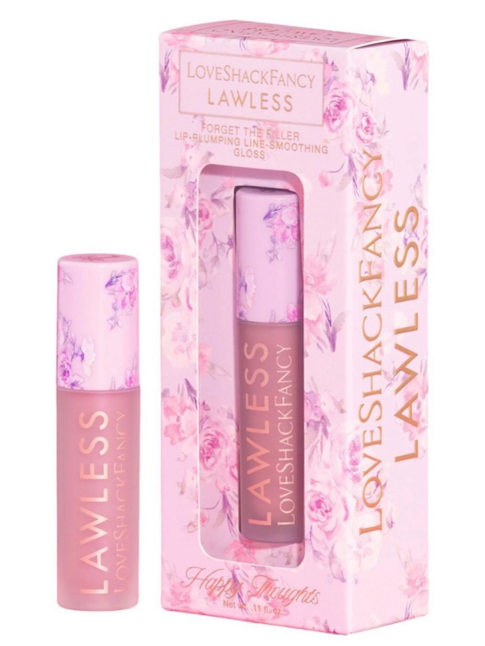 LoveShackFancy/Lawless Happy Thoughts Limited Edition Forget the Filler Gloss